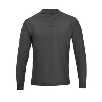 Ανδρικά μακρυμάνικα μπλουζάκια μάχης με στρογγυλή λαιμόκοψη μονόχρωμη μονόχρωμη λεπτή εφαρμογή Tactical T-shirts Outdoor αθλητικά μπλουζάκια Streetwear