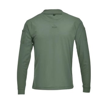 Ανδρικά μακρυμάνικα μπλουζάκια μάχης με στρογγυλή λαιμόκοψη μονόχρωμη μονόχρωμη λεπτή εφαρμογή Tactical T-shirts Outdoor αθλητικά μπλουζάκια Streetwear