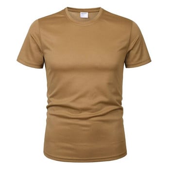 3 τεμ/2 τεμ Ανδρικά μπλουζάκια καμουφλάζ Tactical Στρατού Στρατιωτικά κοντομάνικα με λαιμόκοψη ταχείας στεγνώματος γυμναστικής μπλουζάκια Casual Oversized 4XL