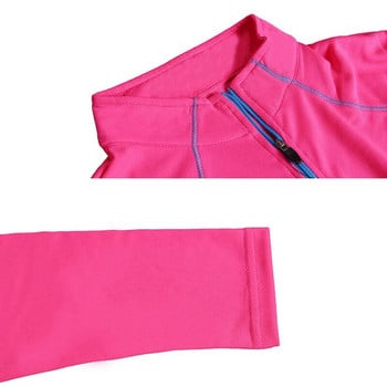 (M-4XL) Γυναικείο πουκάμισο πεζοπορίας Ελαφρύ γιακά με βάση για γρήγορο στέγνωμα Αντιηλιακή προστασία Loose-Fit Travel Trekking μακρυμάνικο μπλουζάκι