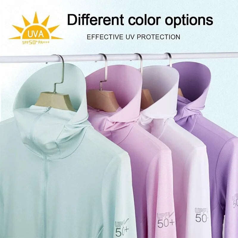 Γυναικείο ποδηλατικό μπουφάν SPF 50+ Αντιηλιακή προστασία Μακρυμάνικο Πεζοπορία για τρέξιμο σε εξωτερικό χώρο πουκάμισο με φερμουάρ και τσέπες