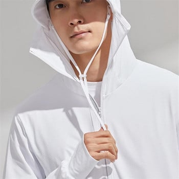 Лято UPF 50+ UV палта за защита от слънце Мъжки свръхлеки спортни дрехи с качулка Дамски ветровки Ежедневни якета