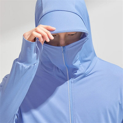 Vară UPF 50+ Protecție solară UV Mantouri de piele Bărbați Îmbrăcăminte sport ultra-ușoară Îmbrăcăminte cu glugă Femei Jachete casual