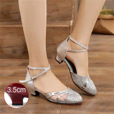 2022. aasta populaarsed naiste professionaalsed tantsujalatsid peotantsujalatsid Naiste ladina tantsujalatsid kontsaga 3,5 cm/5,5 cm