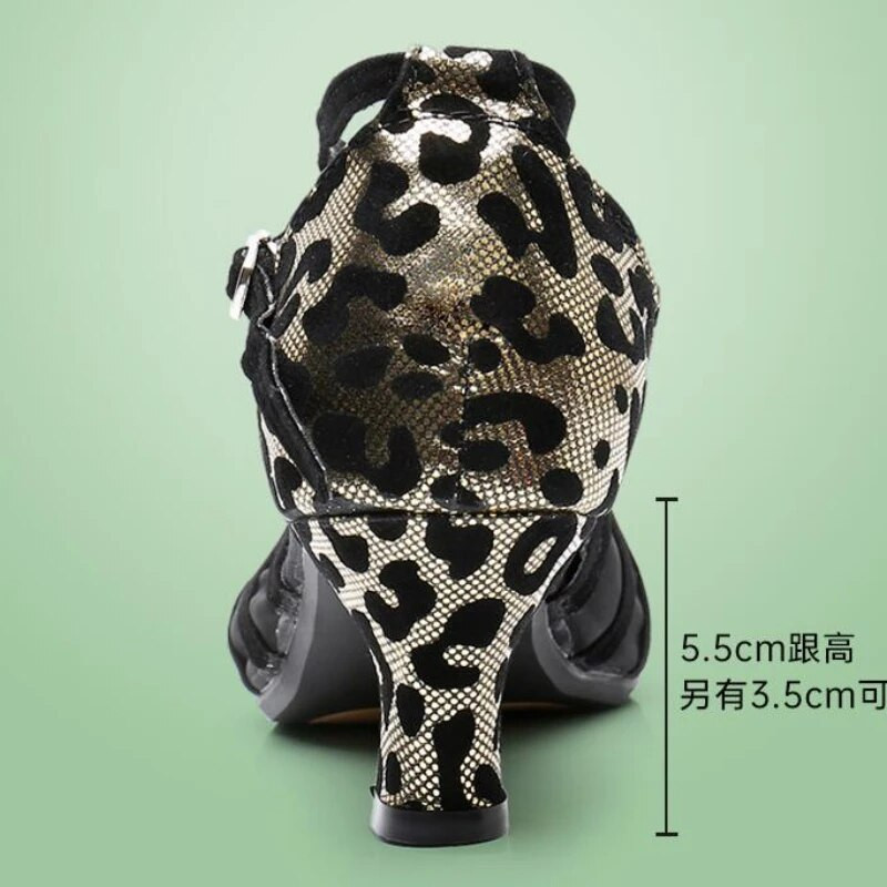 Γυναικεία παπούτσια χορού Tango/Ballroom/ Latin Dance Heeled Salsa Επαγγελματικά παπούτσια χορού για κορίτσια Γυναικεία σανδάλια 3,5/5,5 εκ.