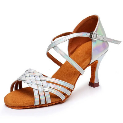 Hot sale Latin παπούτσια χορού Εθνικά τυπικά παπούτσια χορού Γυναικεία επαγγελματικά παπούτσια χορού με ψηλό τακούνι Tango