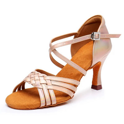 Hot sale Latin παπούτσια χορού Εθνικά τυπικά παπούτσια χορού Γυναικεία επαγγελματικά παπούτσια χορού με ψηλό τακούνι Tango