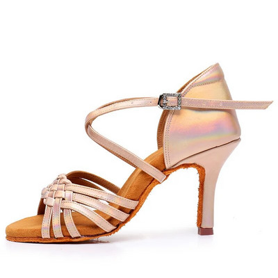 Hot sale Latin παπούτσια χορού Εθνικά τυπικά παπούτσια χορού Γυναικεία επαγγελματικά παπούτσια χορού με ψηλό τακούνι Tango