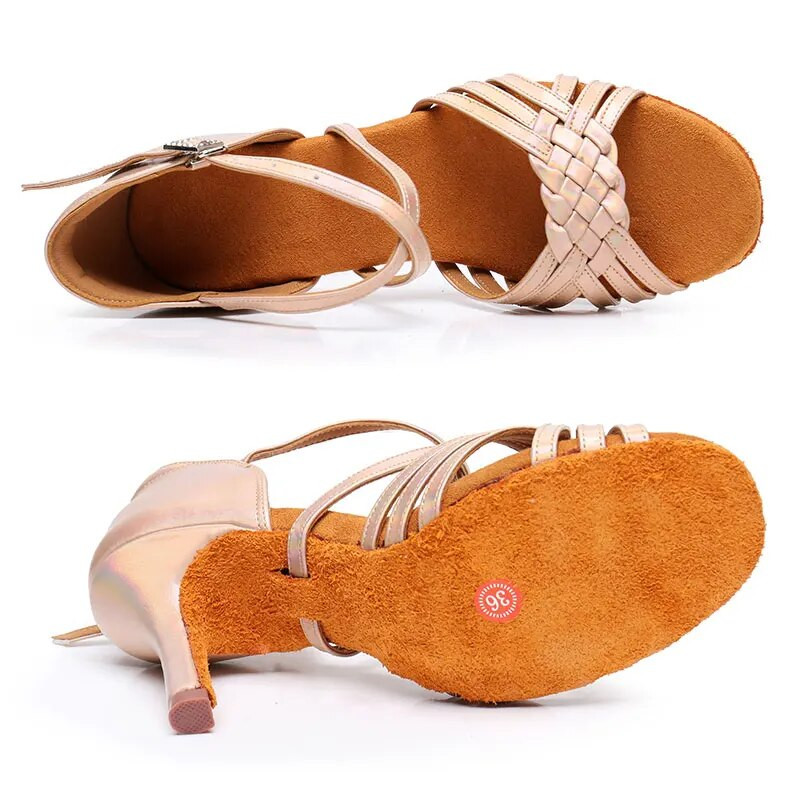 Hot sale Latin παπούτσια χορού Εθνικά τυπικά παπούτσια χορού Γυναικεία επαγγελματικά παπούτσια χορού με ψηλό τακούνι Tango