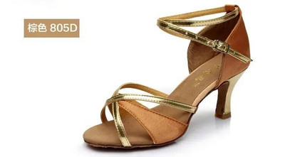 Női divatos latin tánccipők lányoknak szóló tánccipő tango salsa női tánccipő puha aljú magas sarkú szandál 5/7 cm