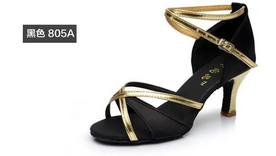 Női divatos latin tánccipők lányoknak szóló tánccipő tango salsa női tánccipő puha aljú magas sarkú szandál 5/7 cm