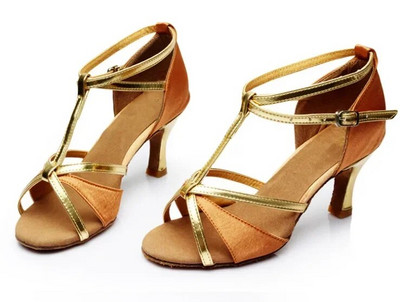Női divatos latin tánccipők lányoknak szóló tánccipő tango salsa női tánccipő puha aljú magas sarkú szandál 5/7 cm