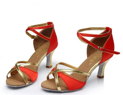 Női divatos latin tánccipők lányoknak szóló tánccipő tango salsa női tánccipő puha aljú magas sarkú szandál 5/7 cm