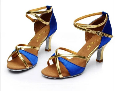 Női divatos latin tánccipők lányoknak szóló tánccipő tango salsa női tánccipő puha aljú magas sarkú szandál 5/7 cm