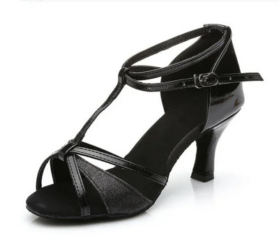 Női divatos latin tánccipők lányoknak szóló tánccipő tango salsa női tánccipő puha aljú magas sarkú szandál 5/7 cm