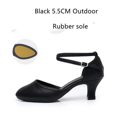 Uued naiste standardjalatsid Pearl Ladies peotantsukingad Suletud varbaga Salsa kingad Kumm pehme välistald Moodsa tantsu madala kontsaga kingad