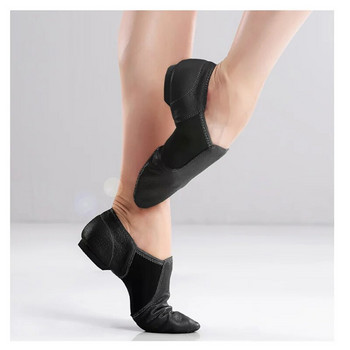 Естествена кожа Еластични обувки за джаз латино танци Салса за жени Джаз балетни обувки Сандали за учители Обувки за упражнения