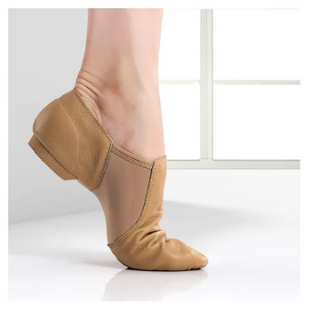 Естествена кожа Еластични обувки за джаз латино танци Салса за жени Джаз балетни обувки Сандали за учители Обувки за упражнения