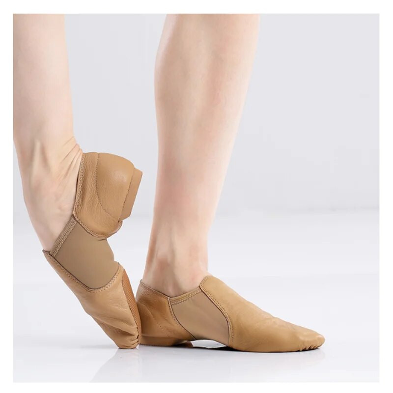 Γνήσιο δέρμα Stretch Jazz Latin Dance Παπούτσια Salsa για Γυναικεία Παπούτσια Μπαλέτου Τζαζ Παπούτσια γυμναστικής σανδάλια χορού δασκάλων