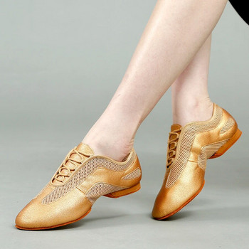 Модерни латино велурени обувки за салса танго бални танци Обувки за танци с дишане Маратонки за жени Обувки за тренировка Модерни танцови джаз обувки