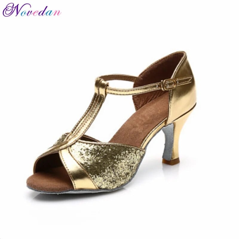 Ballroom Tango Latin Dance Παπούτσια Γυναικεία Latin Salsa Dance Boots Paty Samba Kizomba Dance Παπούτσια Ασημί Χρυσό Μαύρο