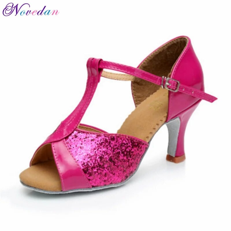 Ballroom Tango Latin Dance Παπούτσια Γυναικεία Latin Salsa Dance Boots Paty Samba Kizomba Dance Παπούτσια Ασημί Χρυσό Μαύρο