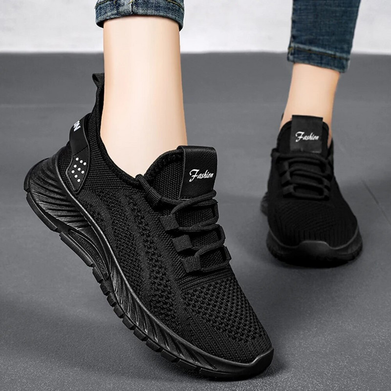 Dámske bežecké topánky, priedušné tenisky, voľne nastaviteľná tesnosť, športová obuv na cvičenie pre ženy, do posilňovne, na cesty, do práce