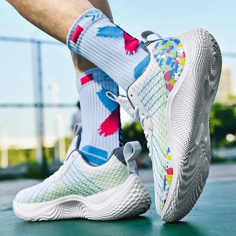 Pánske módne trendy, outdoorové, voľnočasové, s mäkkou podrážkou, športové, odolné a protišmykové basketbalové topánky