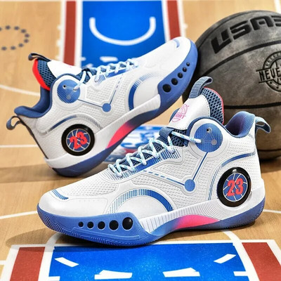 Kevadsuvi õuepaar Korvpallijalatsid Noorte jooksujalatsid vabaaja lõuend, kõrge varustusega mehed, naised