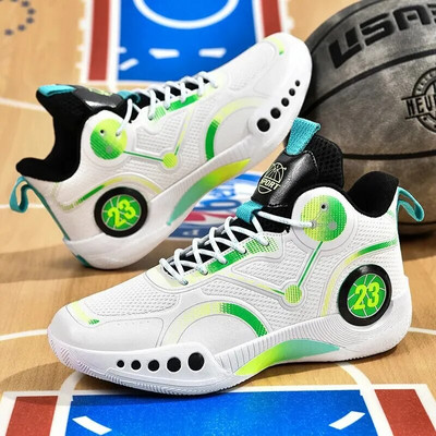 Kevadsuvi õuepaar Korvpallijalatsid Noorte jooksujalatsid vabaaja lõuend, kõrge varustusega mehed, naised