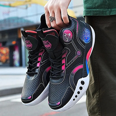 Kevadsuvi õuepaar Korvpallijalatsid Noorte jooksujalatsid vabaaja lõuend, kõrge varustusega mehed, naised