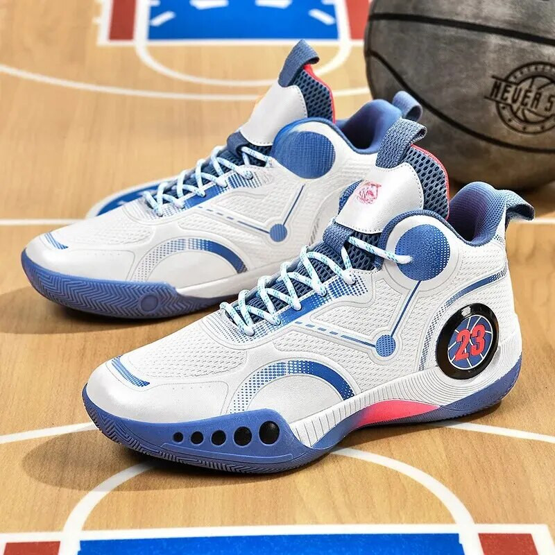 Kevadsuvi õuepaar Korvpallijalatsid Noorte jooksujalatsid vabaaja lõuend, kõrge varustusega mehed, naised