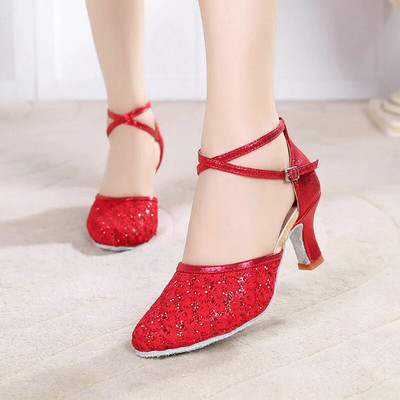 pantofi de dans salsa sclipici femei pantofi de dans latino femei salsa pantofi de bal albastru argintiu zapatos baile latino mujer