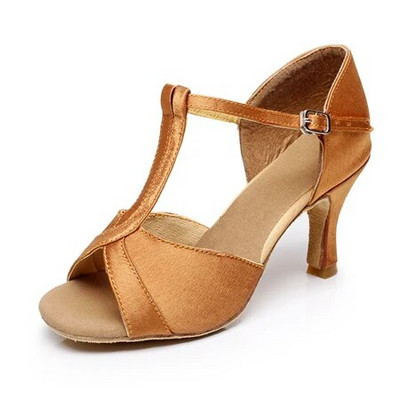 Tüdrukute naiste ladina tantsukingad Satiinist /nahast tantsusaal /Tango/ Salsasandaalid 5cm / 7cm Konts Rohkem Stiili (rohkem värvi)