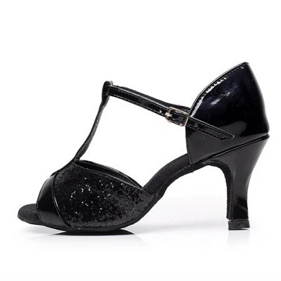 Tüdrukute naiste ladina tantsukingad Satiinist /nahast tantsusaal /Tango/ Salsasandaalid 5cm / 7cm Konts Rohkem Stiili (rohkem värvi)