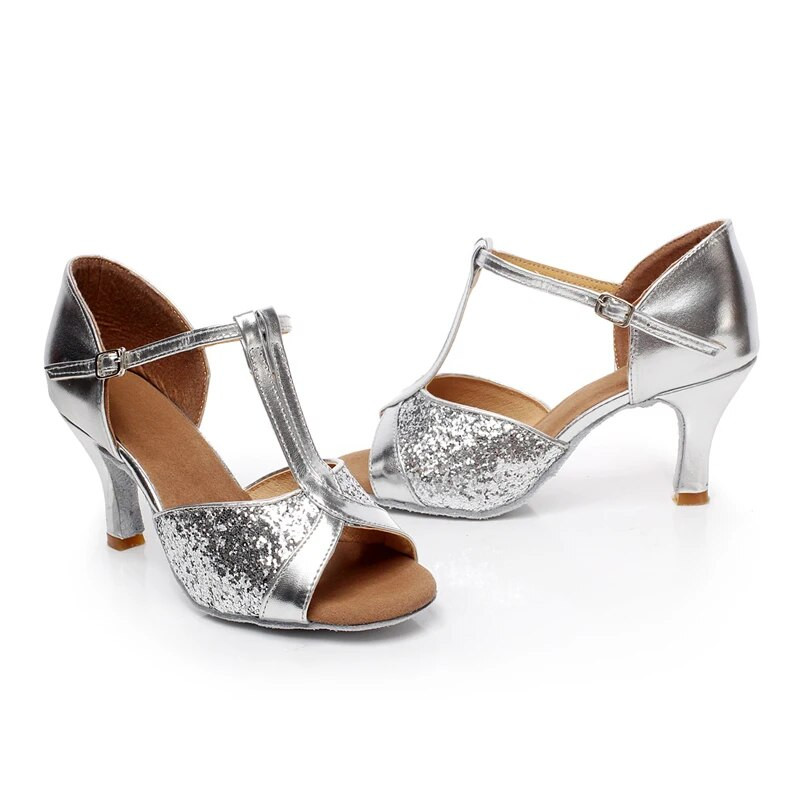 Tüdrukute naiste ladina tantsukingad Satiinist /nahast tantsusaal /Tango/ Salsasandaalid 5cm / 7cm Konts Rohkem Stiili (rohkem värvi)