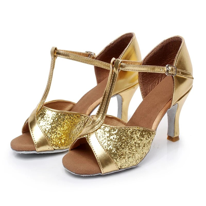 Tüdrukute naiste ladina tantsukingad Satiinist /nahast tantsusaal /Tango/ Salsasandaalid 5cm / 7cm Konts Rohkem Stiili (rohkem värvi)