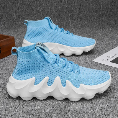 Unisex kõrged suvised vabaaja tossud tursked hingavad meeste välijooksujalatsid Naiste paksu tallaga libisemiskindlad Zapatillad uus värv