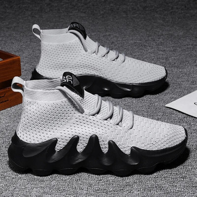 Unisex kõrged suvised vabaaja tossud tursked hingavad meeste välijooksujalatsid Naiste paksu tallaga libisemiskindlad Zapatillad uus värv