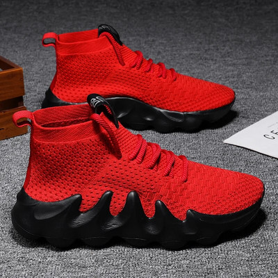 Unisex kõrged suvised vabaaja tossud tursked hingavad meeste välijooksujalatsid Naiste paksu tallaga libisemiskindlad Zapatillad uus värv