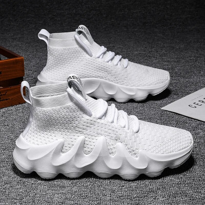 Unisex kõrged suvised vabaaja tossud tursked hingavad meeste välijooksujalatsid Naiste paksu tallaga libisemiskindlad Zapatillad uus värv