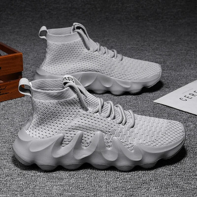 Unisex kõrged suvised vabaaja tossud tursked hingavad meeste välijooksujalatsid Naiste paksu tallaga libisemiskindlad Zapatillad uus värv