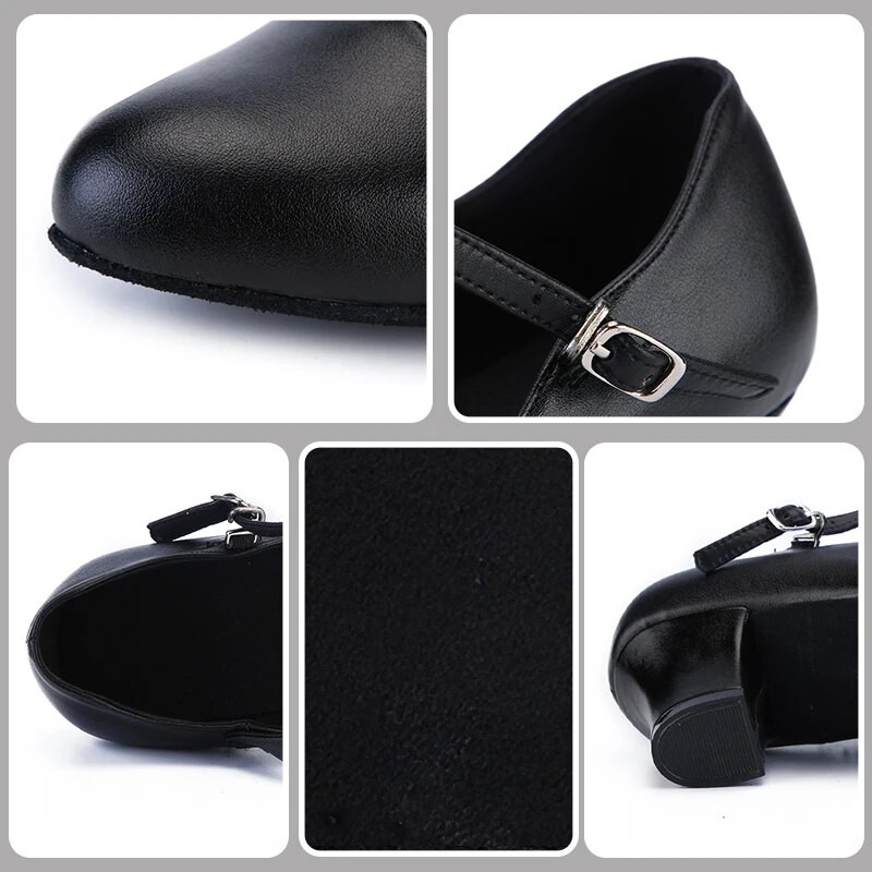 Sieviešu balles deju apavi ballīte Mūsdienu latīņu apavi Satīna izlaiduma balles sociālie valsi tango deju papēži ar slēgtu pirkstu Salsas kurpes