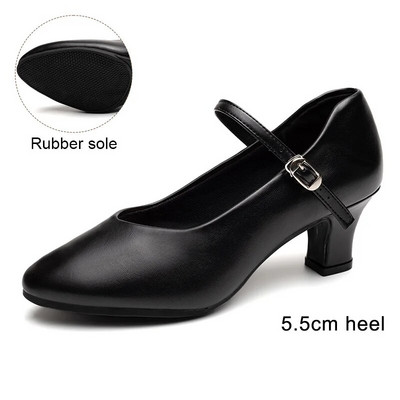 Naiste jalatsid tantsimiseks Ladina Moodsad tüdrukud Naiste Samba Rumba Ballroom Modern Tango Performance Kingad Keskmise kontsaga kummist/seemisnahast