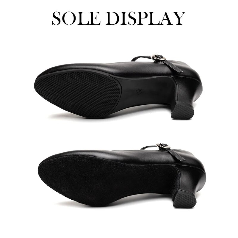 Γυναικεία παπούτσια για χορό Latin μοντέρνα κορίτσια Γυναικεία Samba Rumba Ballroom Modern Tango Performance Παπούτσια μεσαίου τακουνιού καουτσούκ/σουέτ