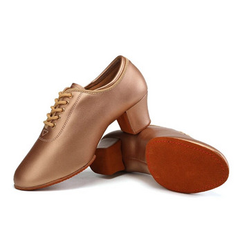 Дамски обувки за бални танци 5CM ток Елегантни модерни обувки за тренировъчни танци Латино бачата танго обувки