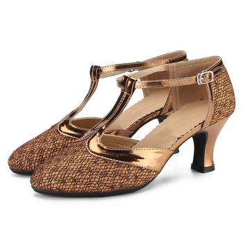 παπούτσια χορού για γυναίκες Σόλα από καουτσούκ Μάρκα μοντέρνα παπούτσια χορού Salsa Ballroom Tango Latin Παπούτσια για κορίτσια Γυναικεία Χονδρική / λιανική