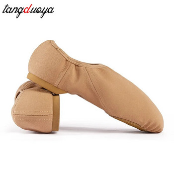 γυναικεία παπούτσια μπαλέτου συν μέγεθος 44 Ύφασμα Stretch Μαλακές σόλες τζαζ χορευτικά παπούτσια παιδικά κορίτσια Κλασικά παπούτσια προπόνησης γιόγκα Γυναίκες