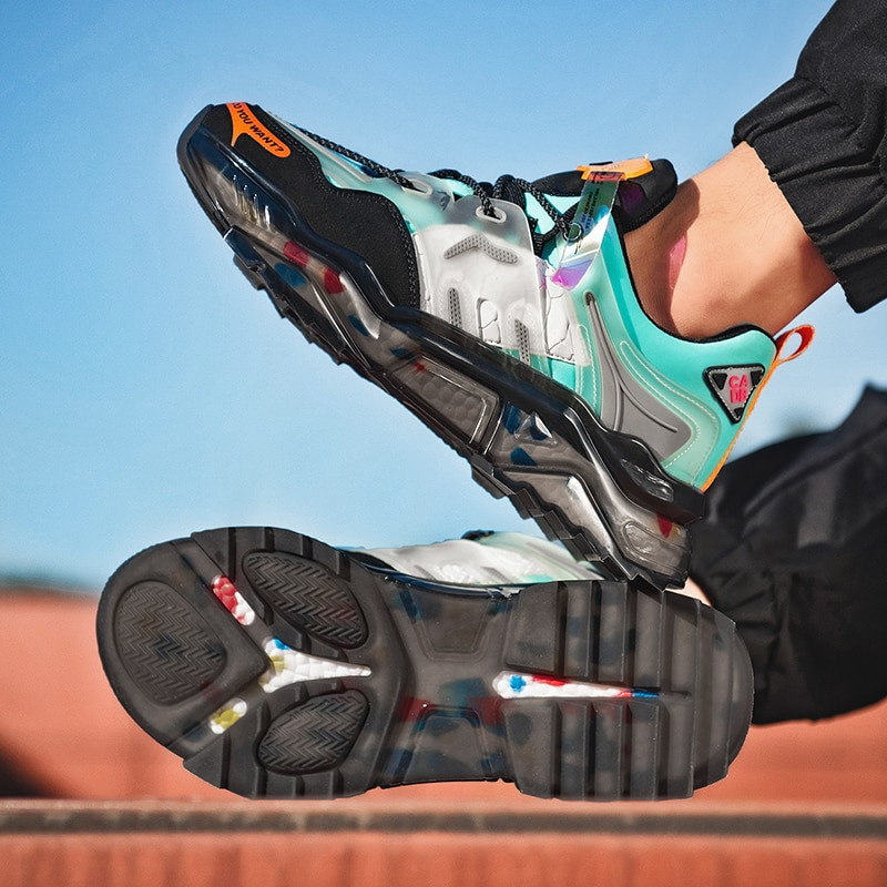 Meeste spordijalatsid Meeste tossud vabaaja mood Paksu tallaga Daddy Chuck Naiste jooksutossud Libisemiskindlad armastajad Mitmekülgsed jalatsid