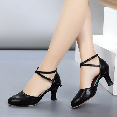 Naiste standardsed tantsukingad kõrge kontsaga naiste peotantsukingad Pehme välistald Tango kaasaegsed tantsukingad naistele